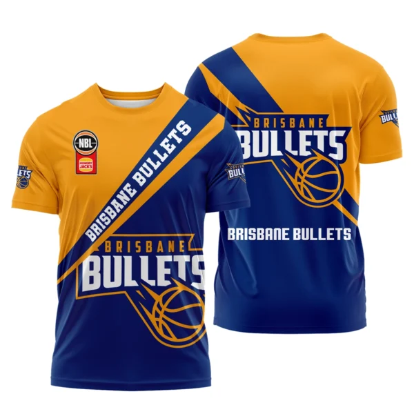 NBL Brisbane Bullets Racing Exclusive Logo T-shirt HONBL230725A01BRI-TS - Image 3