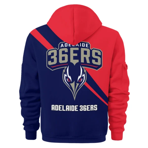 NBL Adelaide 36ers Exclusive Logo Hoodie Half Zipper HONBL230725A01ADL-HDF - Image 2