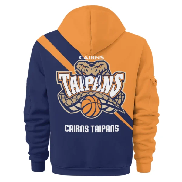 NBL Cairns Taipans Exclusive Logo Hoodie Half Zipper HONBL230725A01CNS-HDF - Image 2