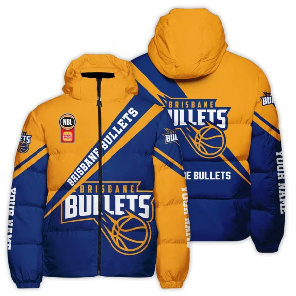 NBL Brisbane Bullets Exclusive Logo Down & Puffer Jackets HONBL230725A01BRI-DJ - Image 3