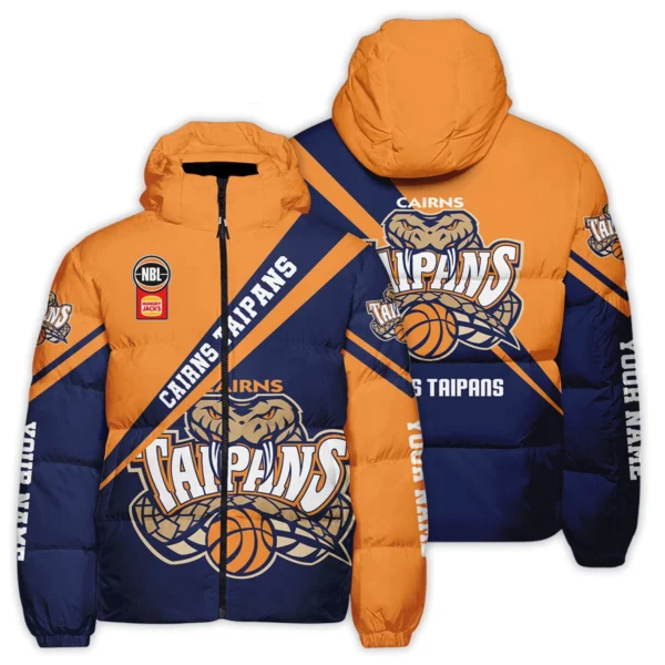 NBL Cairns Taipans Exclusive Logo Down & Puffer Jackets HONBL230725A01CNS-DJ - Image 3