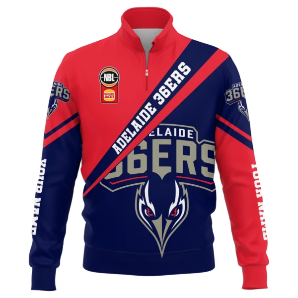 NBL Adelaide 36ers Exclusive Logo Quarter-Zip Sweatshirt HONBL230725A01ADL-QTZ