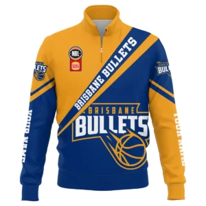 NBL Brisbane Bullets Exclusive Logo Quarter-Zip Sweatshirt HONBL230725A01BRI-QTZ