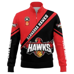 NBL Illawarra Hawks Exclusive Logo Quarter-Zip Sweatshirt HONBL230725A01ILL-QTZ