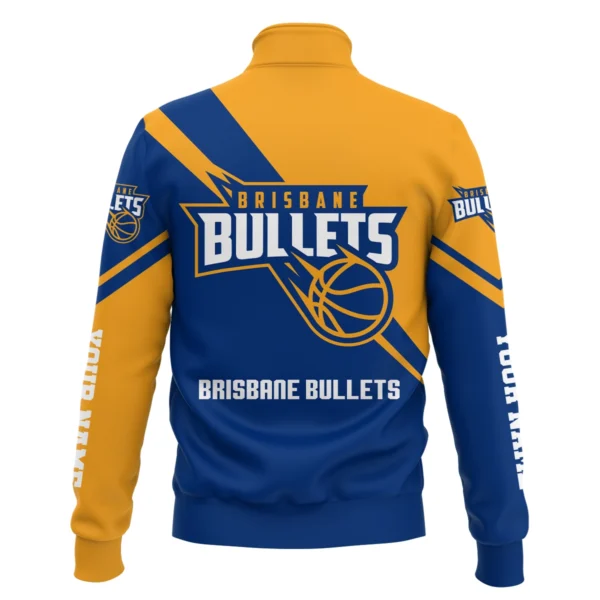 NBL Brisbane Bullets Exclusive Logo Quarter-Zip Sweatshirt HONBL230725A01BRI-QTZ - Image 2