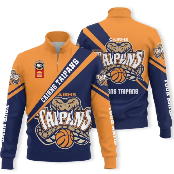 NBL Cairns Taipans Exclusive Logo Quarter-Zip Sweatshirt HONBL230725A01CNS-QTZ - Image 3