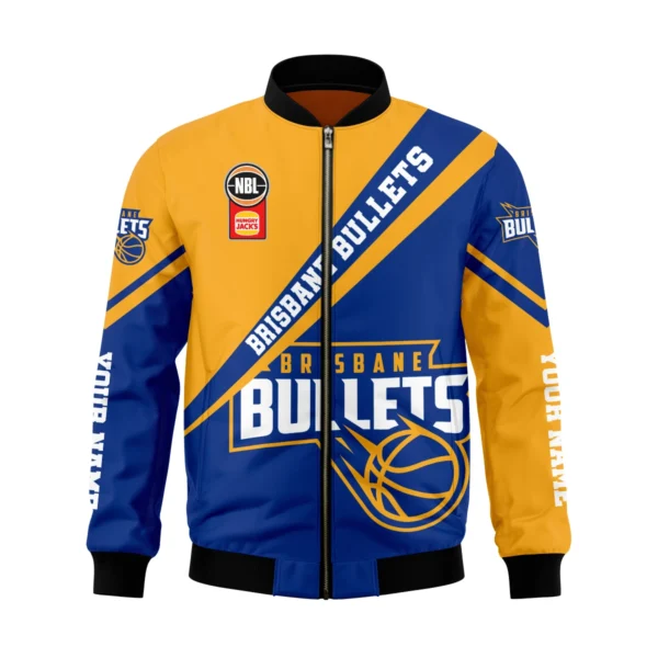NBL Brisbane Bullets Exclusive Logo Bomber Jacket HONBL230725A01BRI-BB