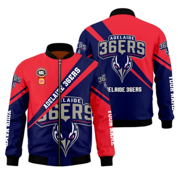 NBL Adelaide 36ers Exclusive Logo Bomber Jacket HONBL230725A01ADL-BB - Image 3
